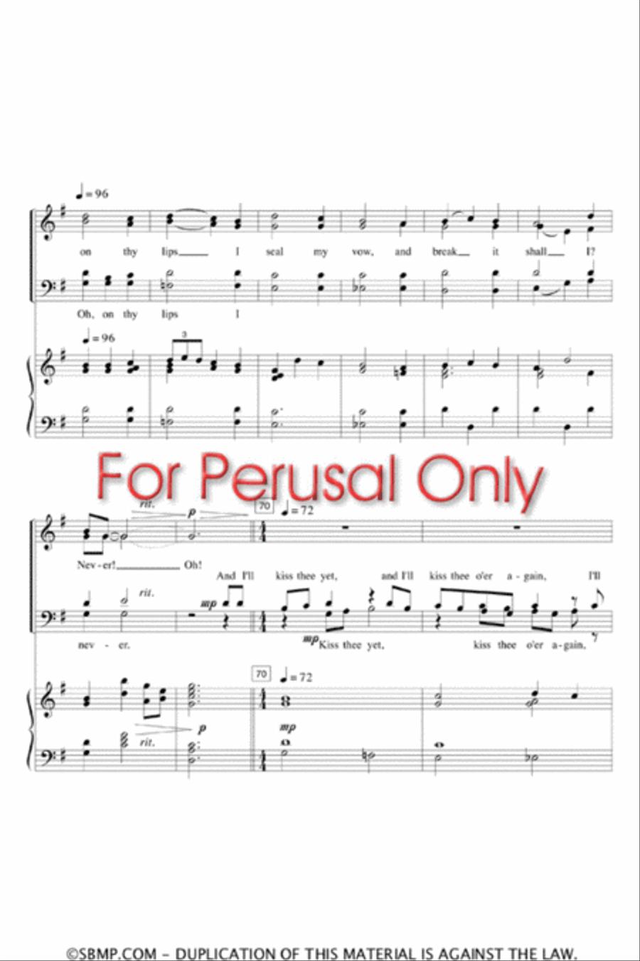 And I'll Kiss Thee Yet - SATB Octavo 4-Part scores gallery preview page 7