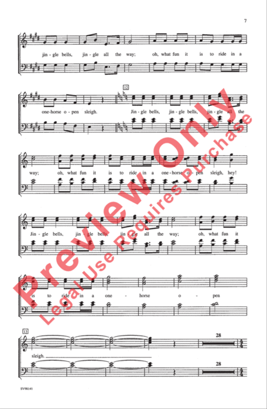 A Christmas Festival A Christmas Festival 4-Part scores gallery preview page 8