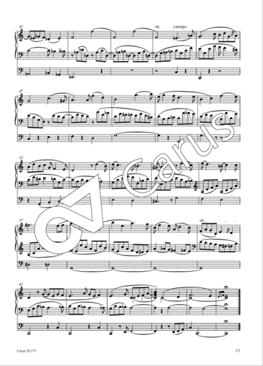 Twelve short organ works without opus numbers Organ scores gallery preview page 14