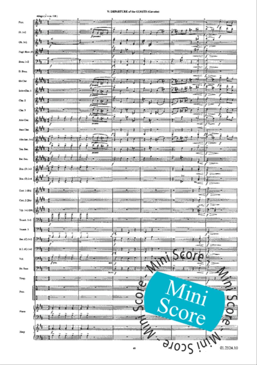 Romeo and Juliet Concert Band scores gallery preview page 44