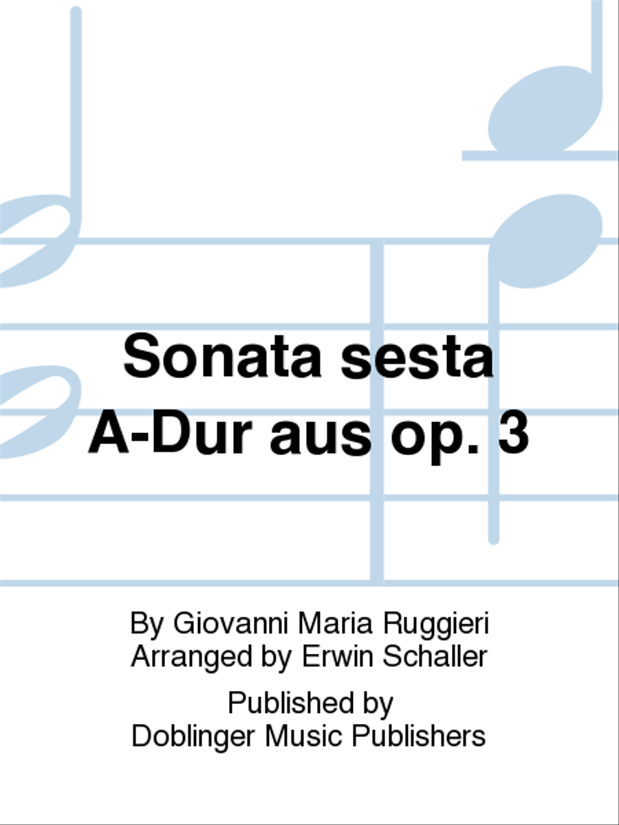 Sonata sesta A-Dur aus op. 3 Cello scores gallery preview page 1