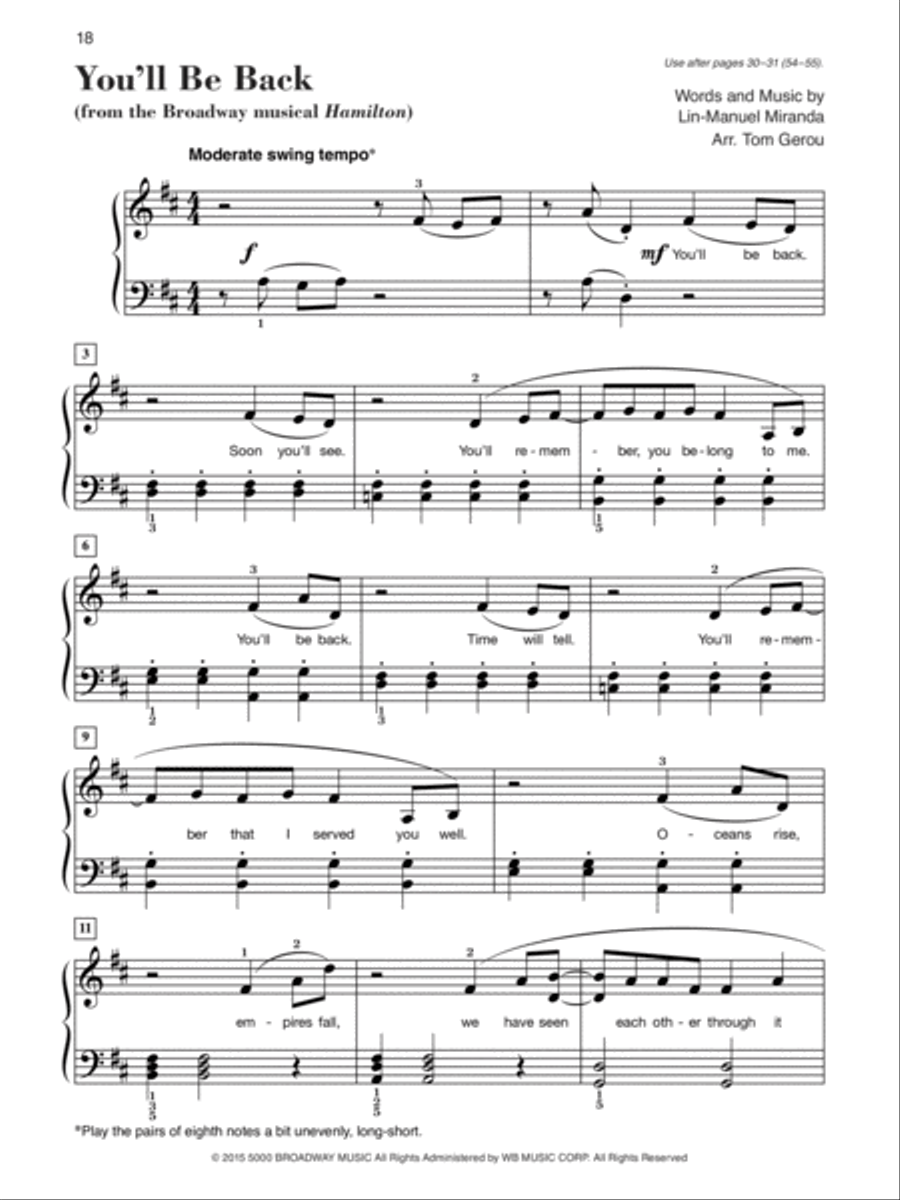 Alfred's Basic Adult Piano Course--Popular Hits, Level 2 Piano Method scores gallery preview page 5