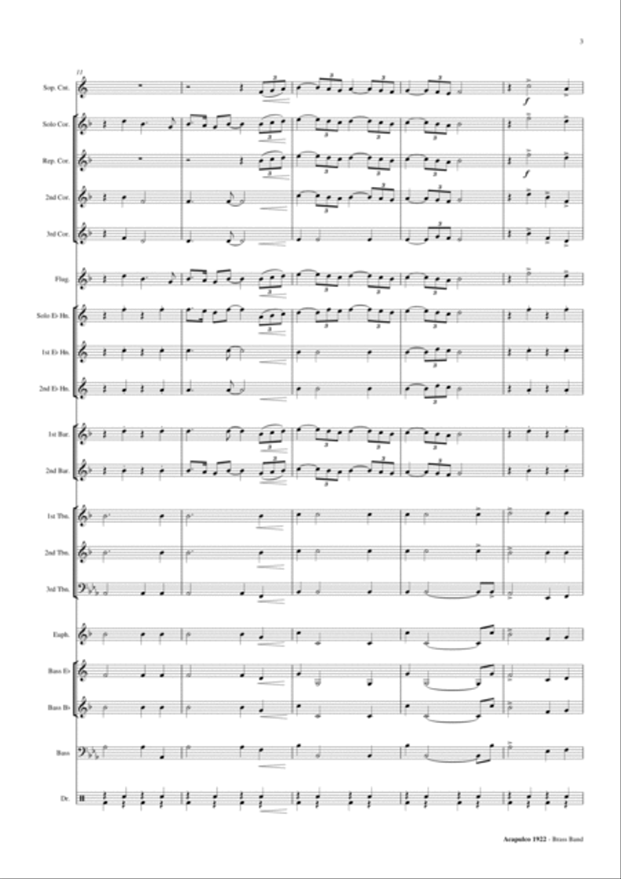 Acapulco 1922 Brass Band scores gallery preview page 4