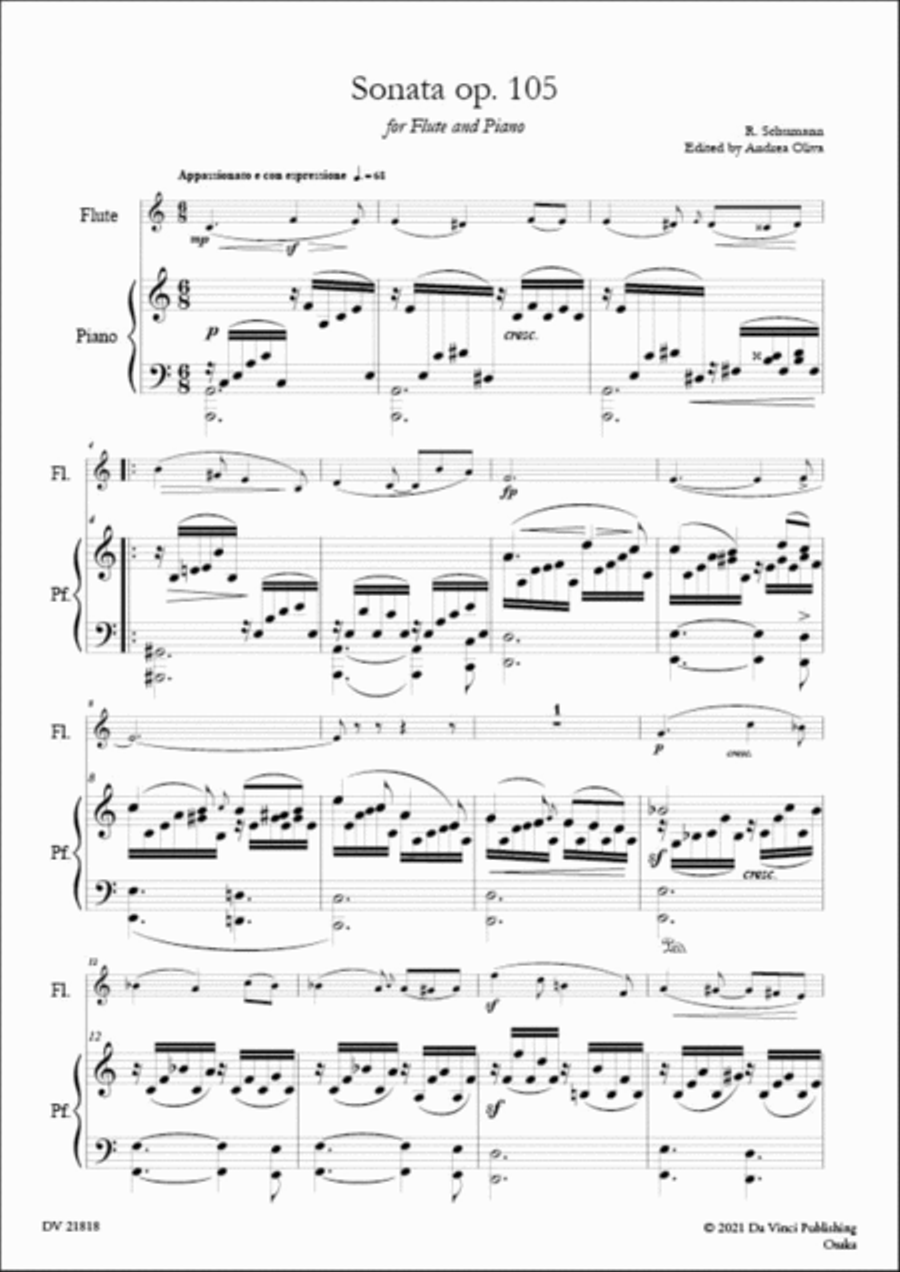 Sonata op. 105 Flute Solo scores gallery preview page 2