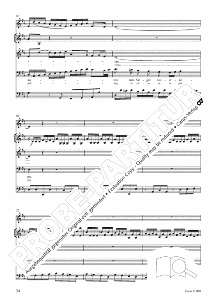 A mighty fortress is our God (Ein feste Burg ist unser Gott) 4-Part scores gallery preview page 35