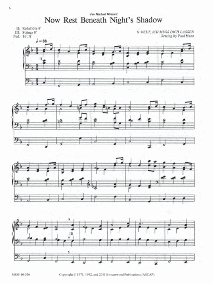 Ten Chorale Improvisations, Set 6 Organ scores gallery preview page 4
