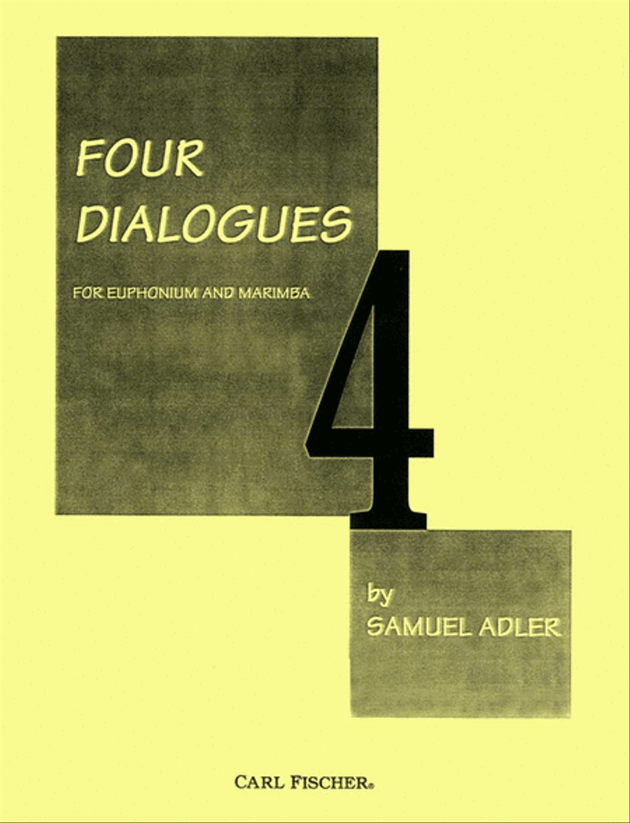 Four Dialogues Euphonium scores gallery preview page 1