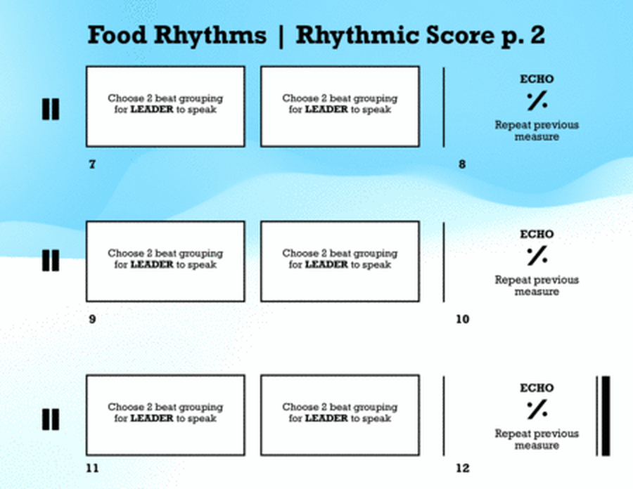 Food Rhythms | A Printable Music Activity for the Classroom image number null