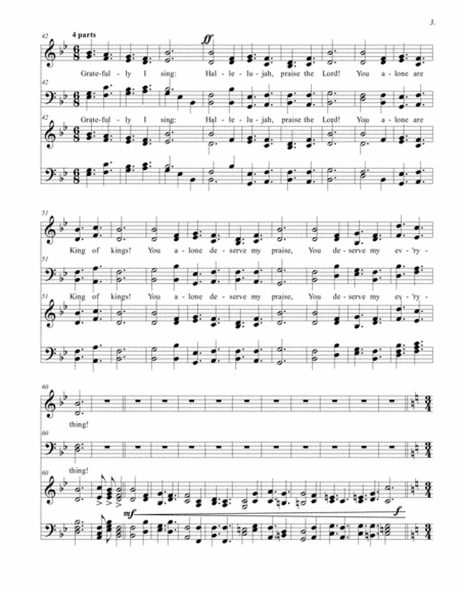 You Alone (SATB) image number null