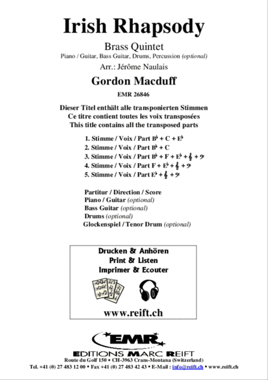 Irish Rhapsody Brass Band scores gallery preview page 2