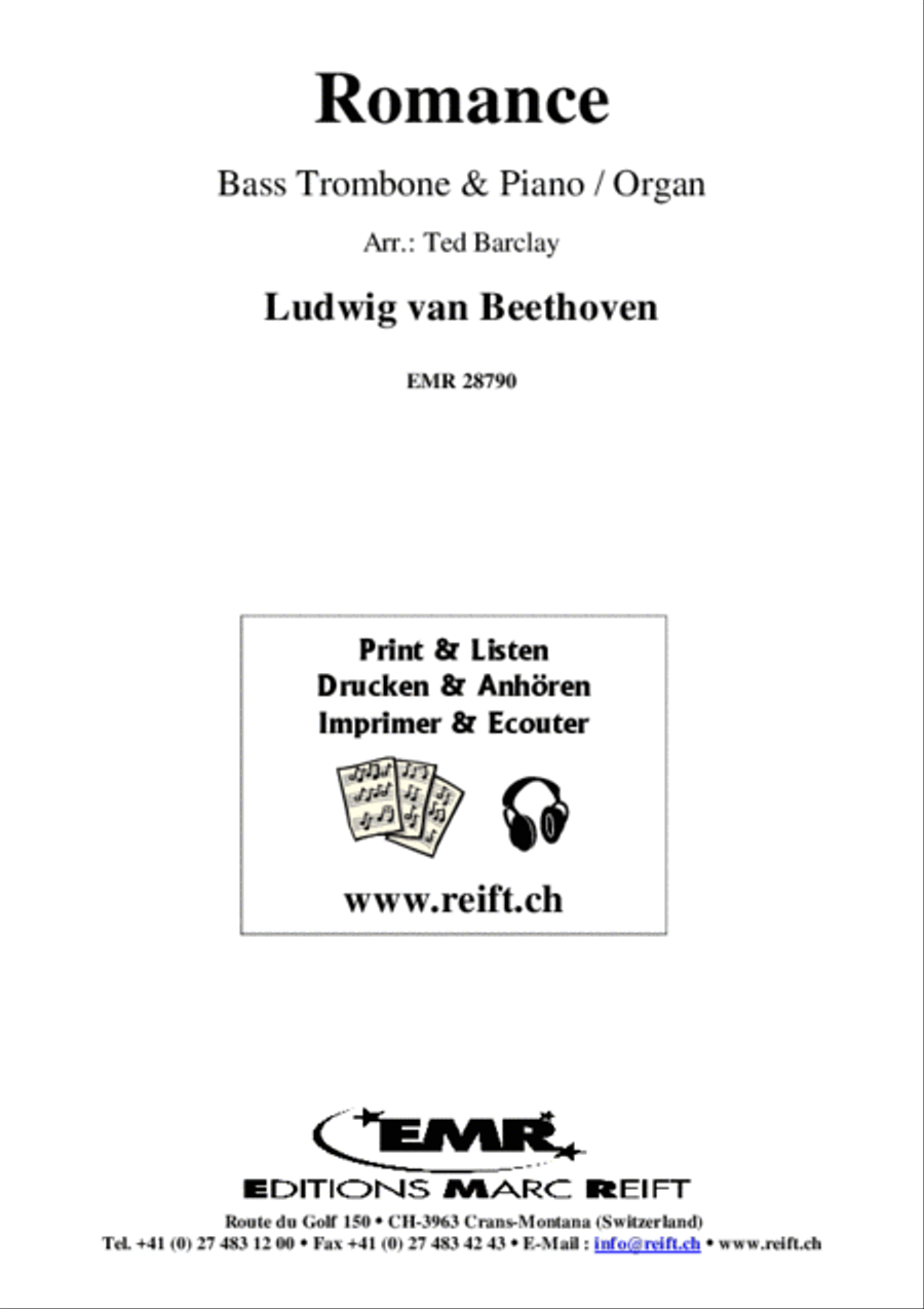 Romance Trombone scores gallery preview page 2