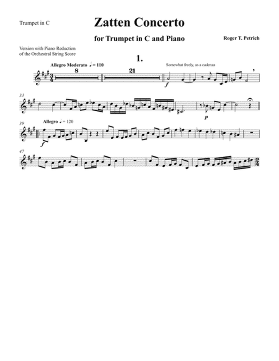 Zatten Concerto for Trumpet & Piano image number null