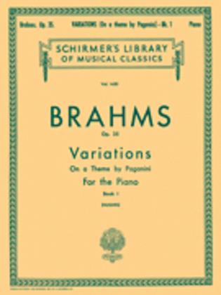 Book cover for Variations on a Theme by Paganini, Op. 35 - Book 1
