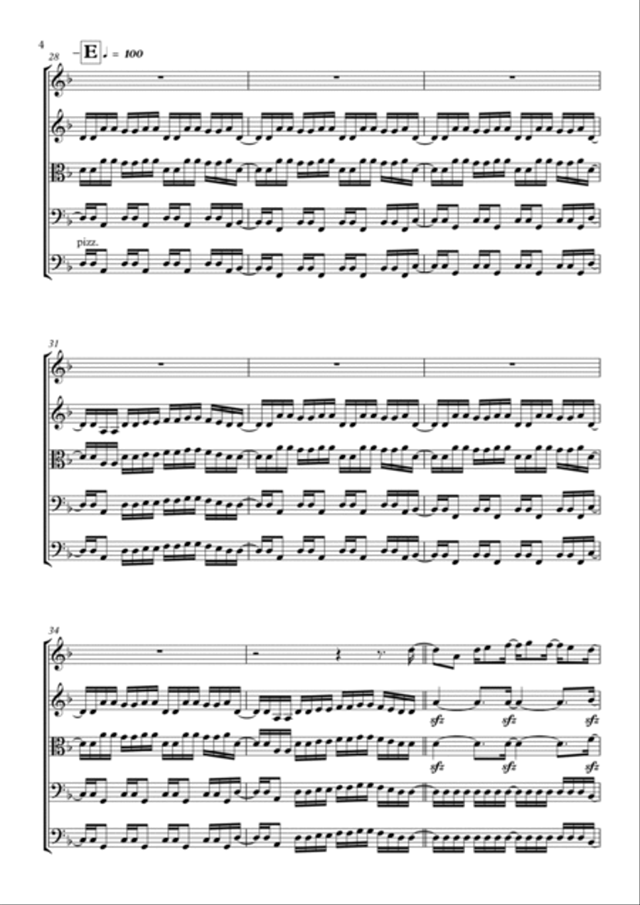 Fear Of The Dark Fear Of The Dark String Quintet scores gallery preview page 4
