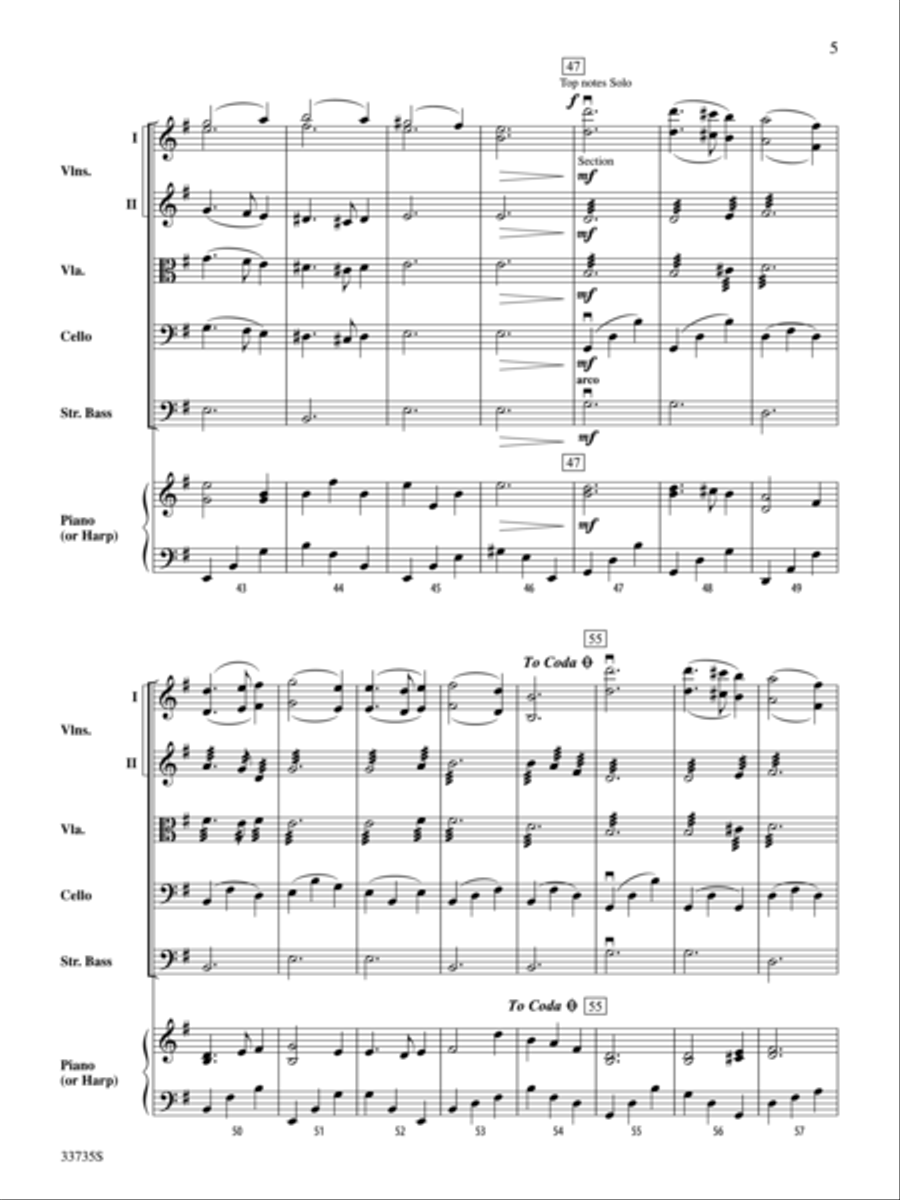 Greensleeves String Orchestra scores gallery preview page 5
