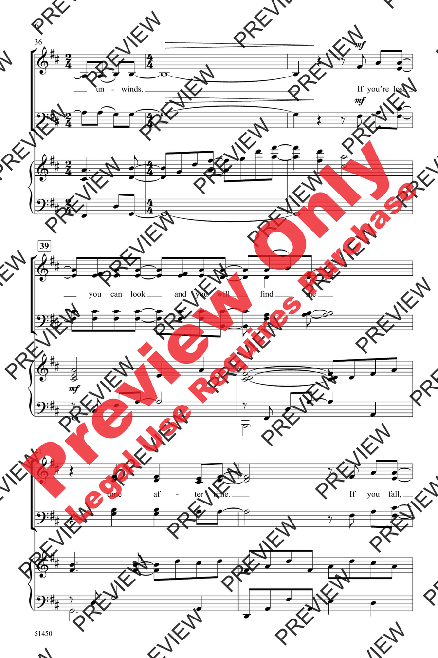Time After Time 4-Part scores gallery preview page 6