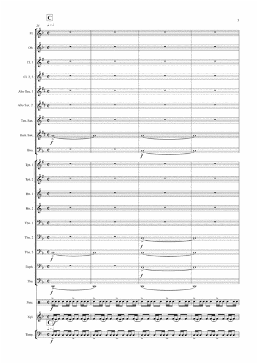 A Tribute to James Swearingen Concert Band scores gallery preview page 5