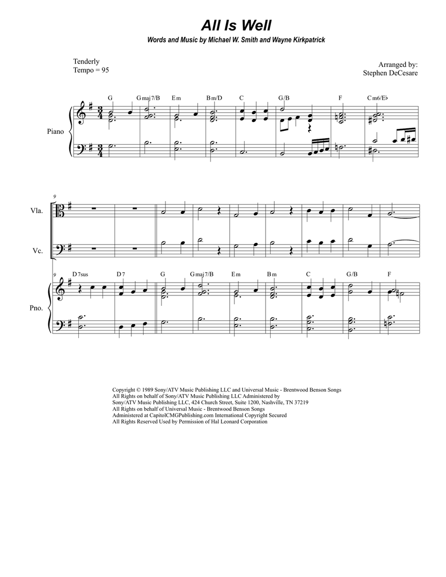 All Is Well All Is Well String Quartet scores gallery preview page 1