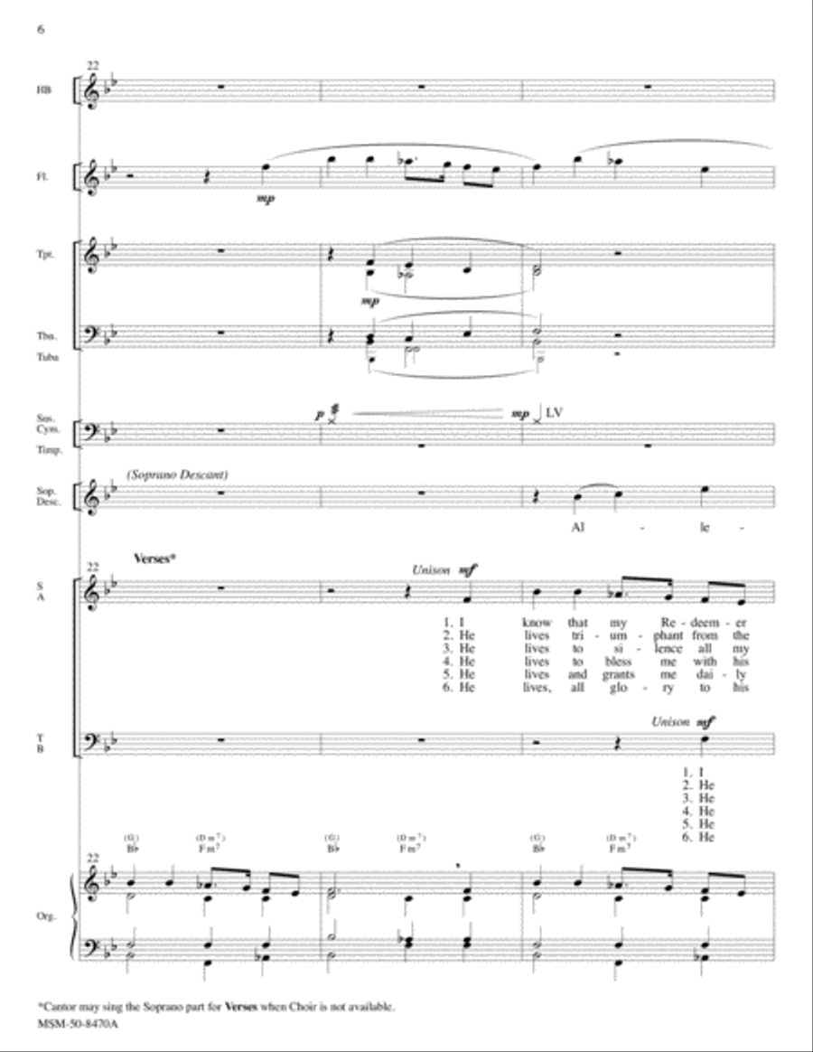 Christ Is Risen, Alleluia (Full Score) Choir scores gallery preview page 6