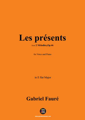 Book cover for Fauré-Les présents,in E flat Major,Op.46 No.1