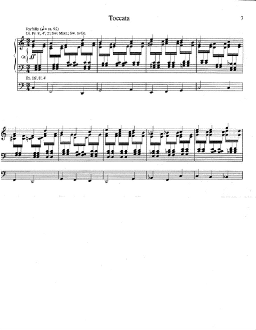 Partita on St. Denio Organ scores gallery preview page 4