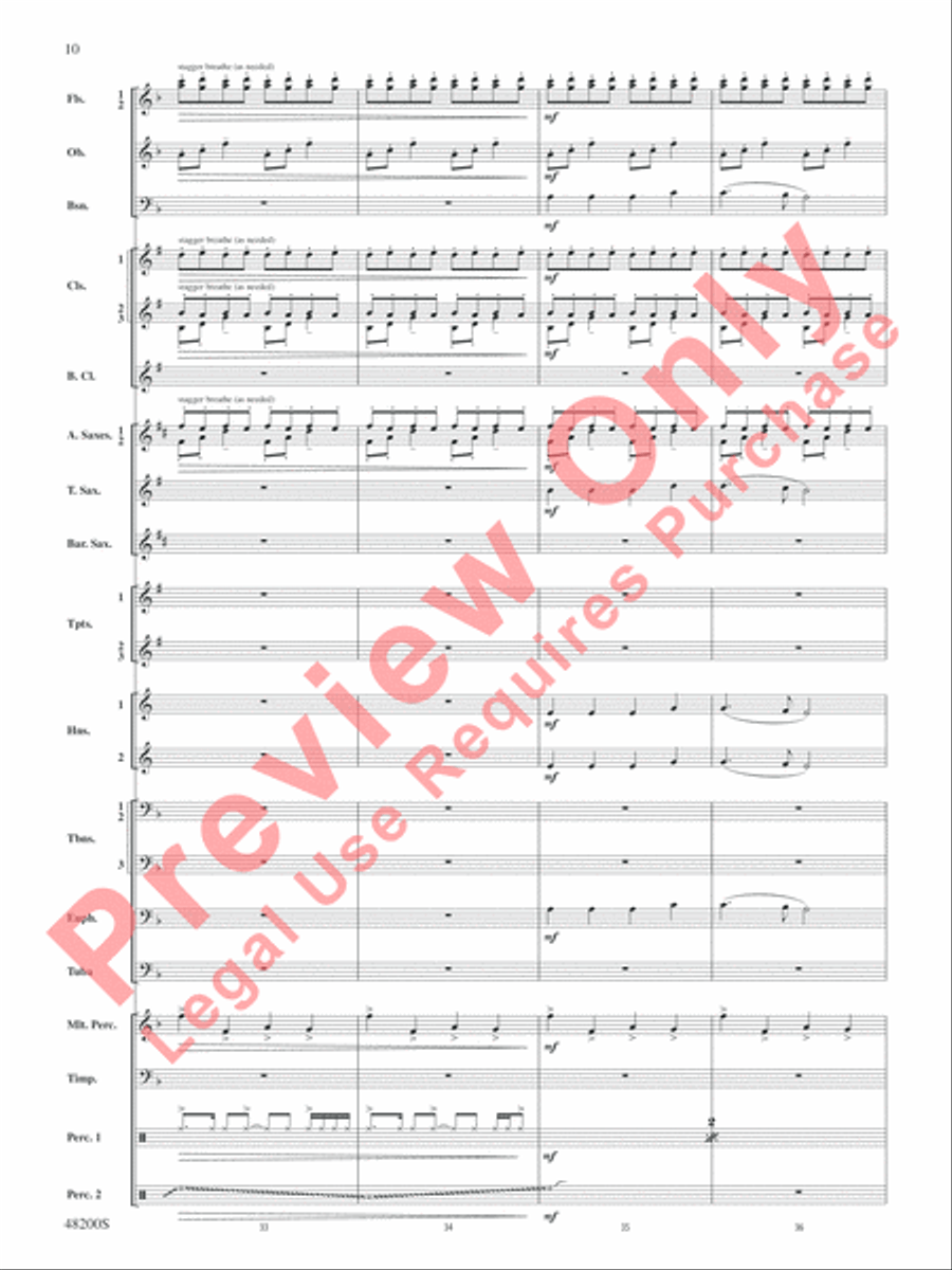 Angels of Joy! Concert Band scores gallery preview page 11