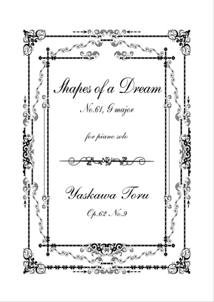Shapes of a Dream No.61, G major, Op.62 No.9 Piano Solo scores gallery preview page 1