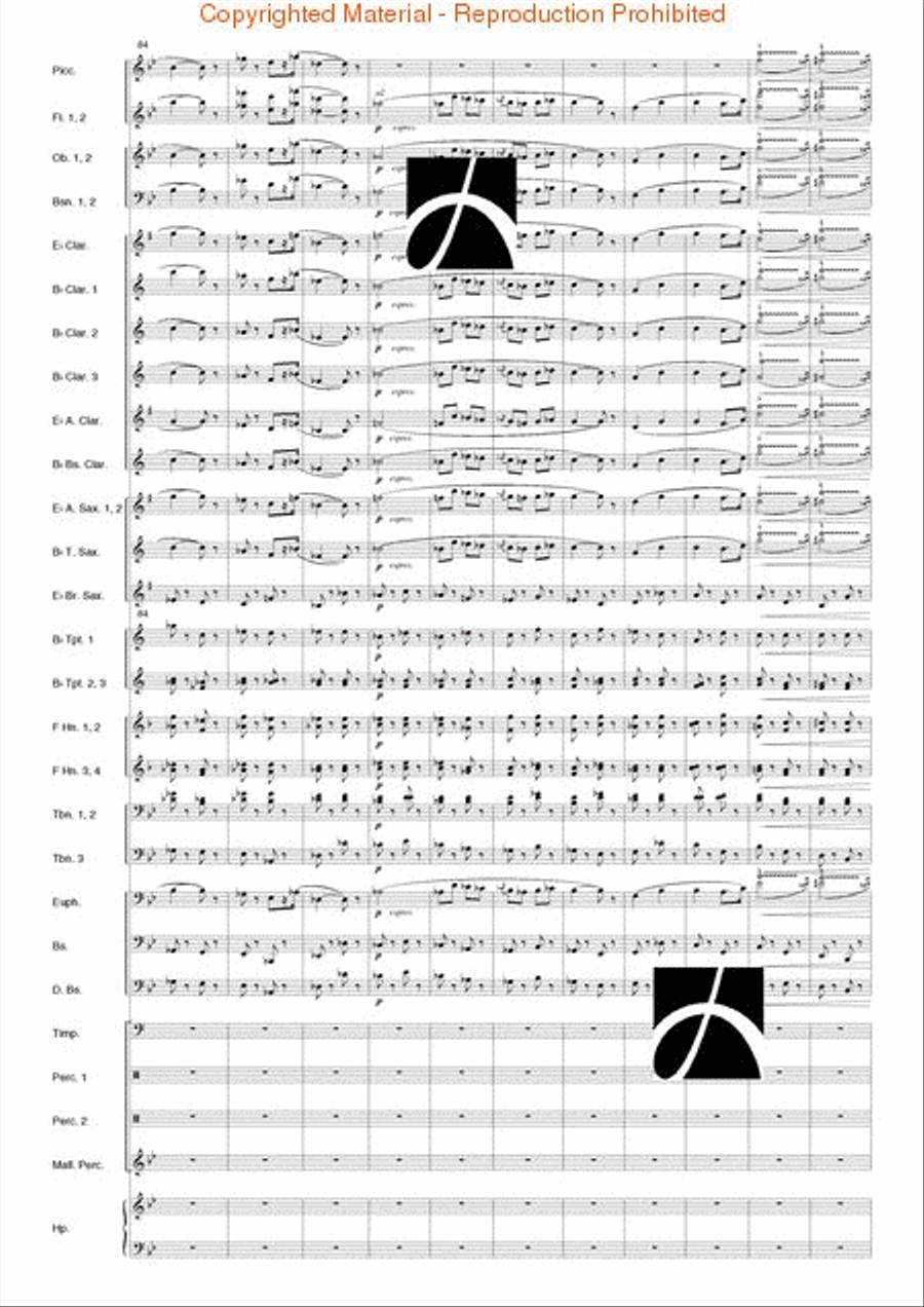 Carmen Suite Concert Band scores gallery preview page 10