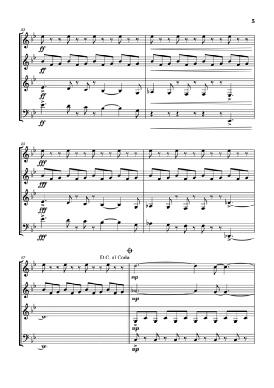 Children's Song No. 18 Children's Song No. 18 Woodwind Quartet scores gallery preview page 6