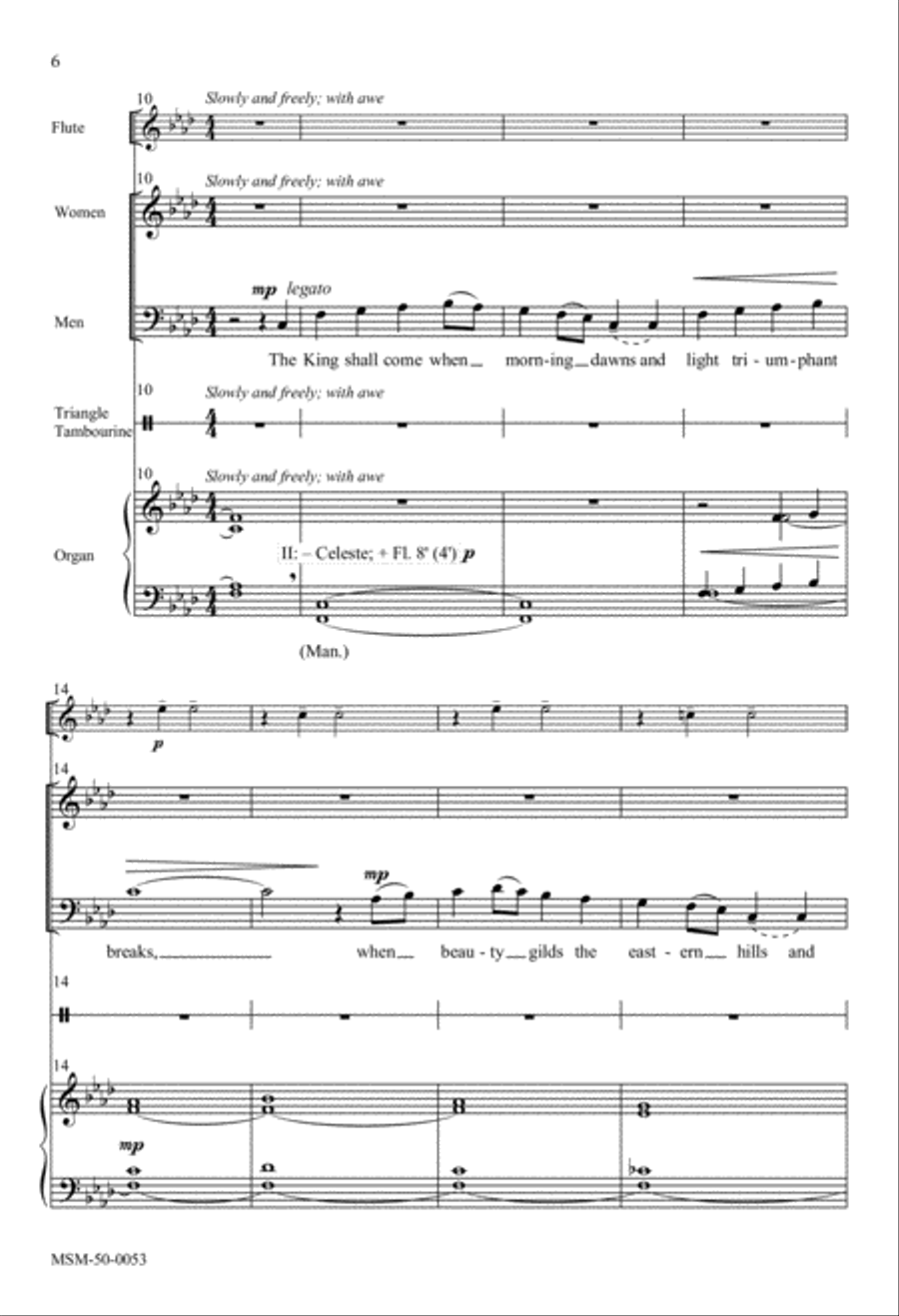 The King Shall Come 2-Part scores gallery preview page 4