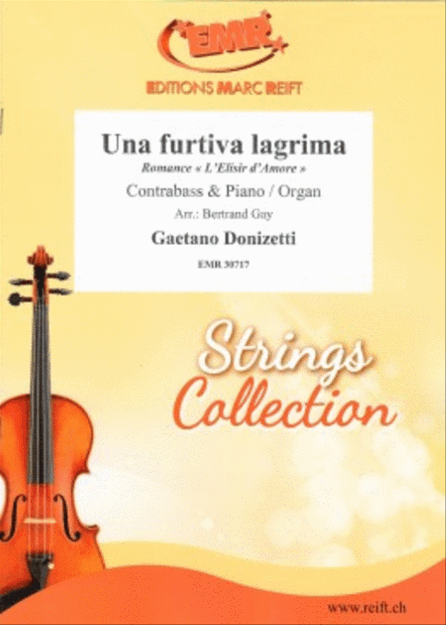 Una furtiva lagrima Una furtiva lagrima Double Bass scores gallery preview page 1
