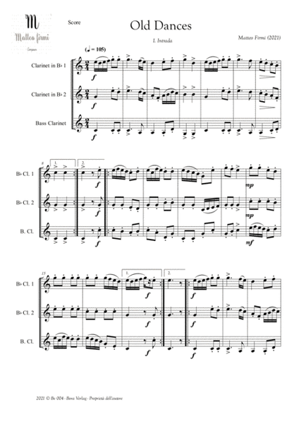 OLD DANCES - Score and Parts image number null
