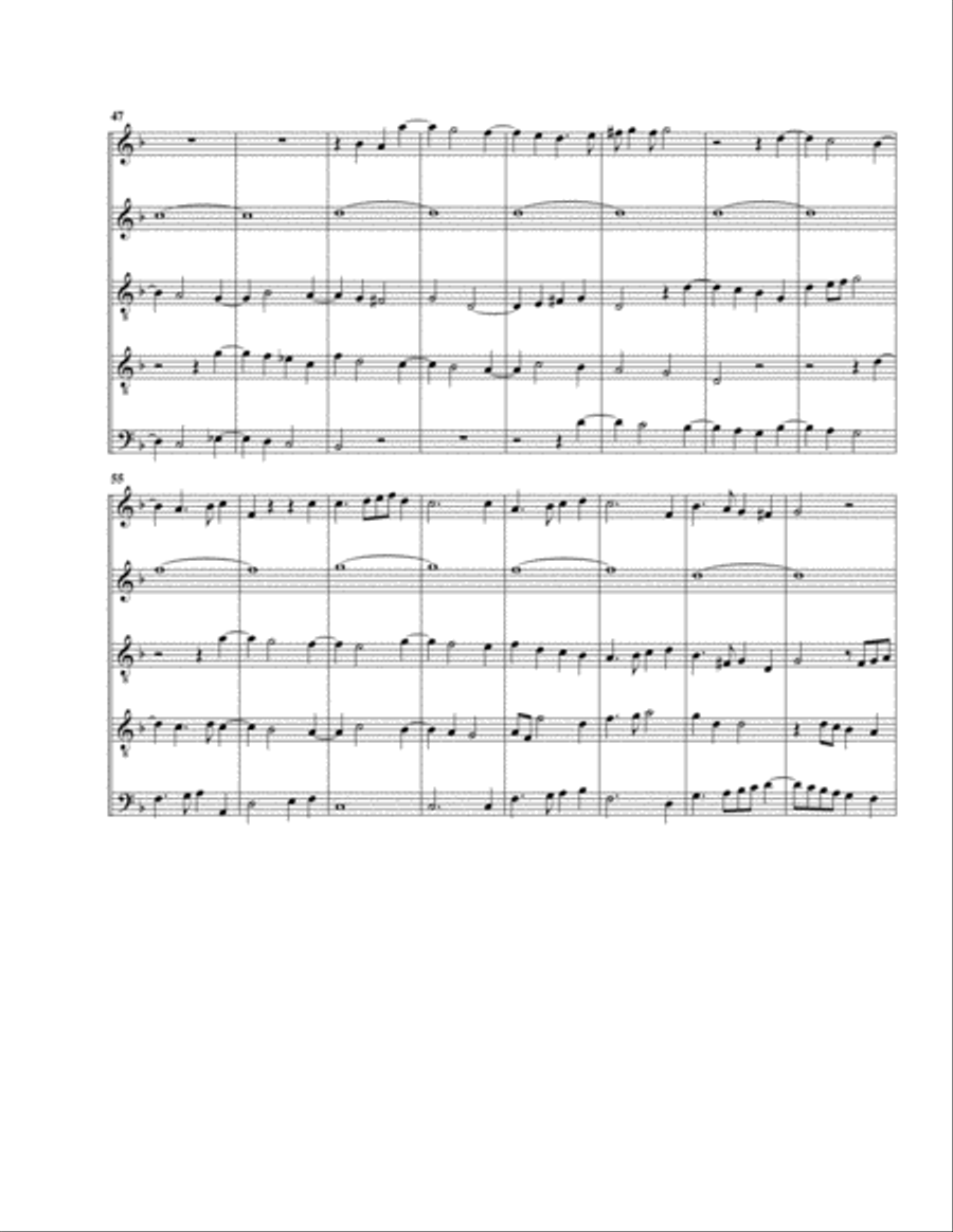 In Nomine no.2 a5 (arrangement for 5 recorders) Recorder scores gallery preview page 5