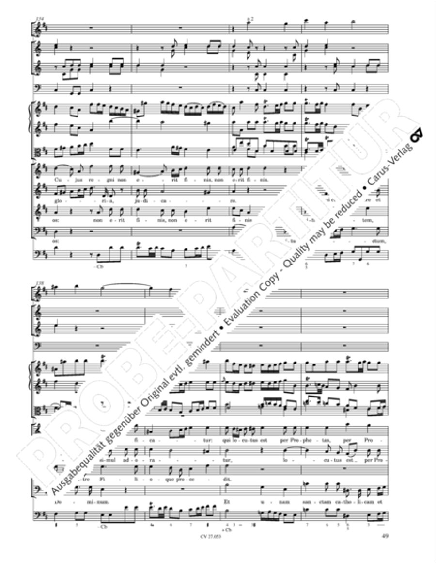 Creation Mass in A-major after Joseph Haydn (Schopfungsmesse in A nach Joseph Haydn) 4-Part scores gallery preview page 50