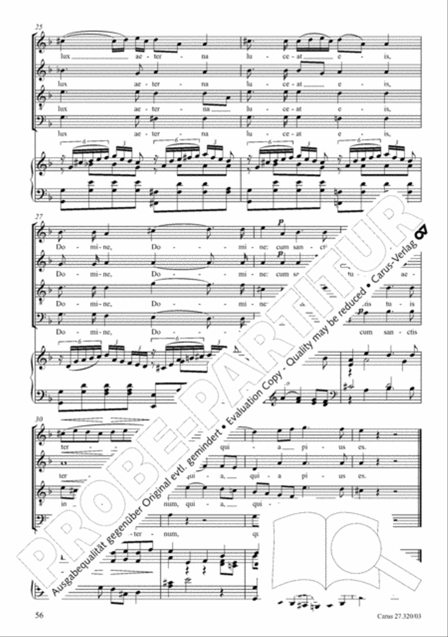 Requiem in D minor 4-Part scores gallery preview page 57