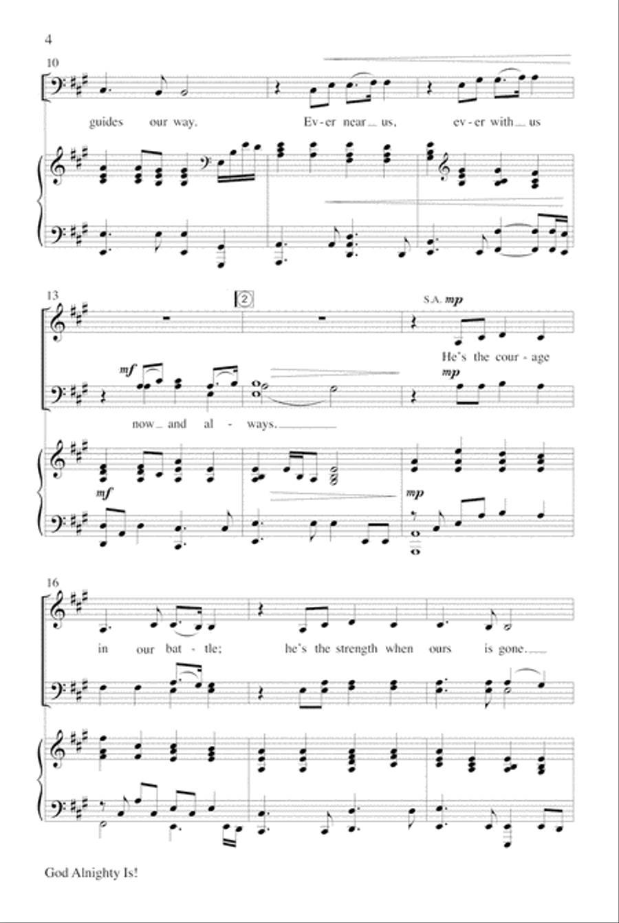 God Almighty Is! God Almighty Is! Choir scores gallery preview page 4