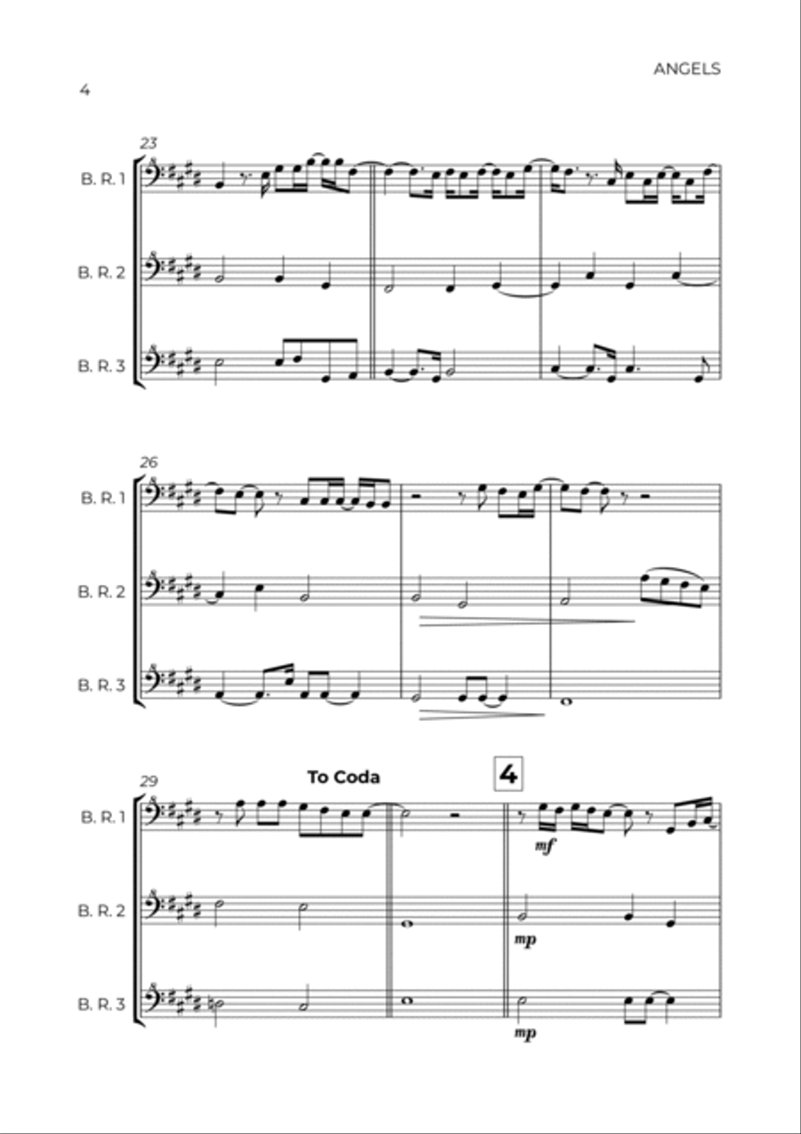 Angels Bass Recorder scores gallery preview page 4