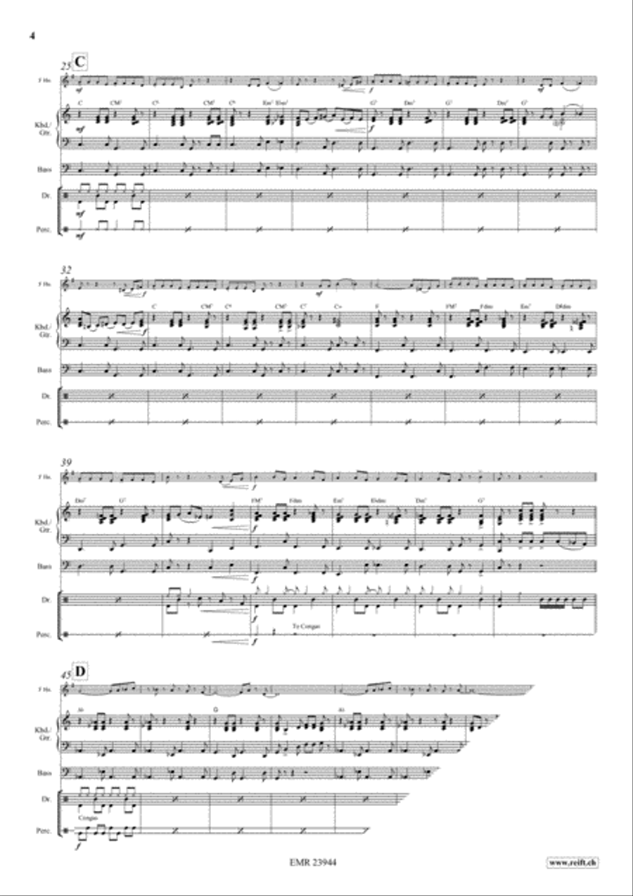 Cha Cha - Cuba Libre Horn scores gallery preview page 4