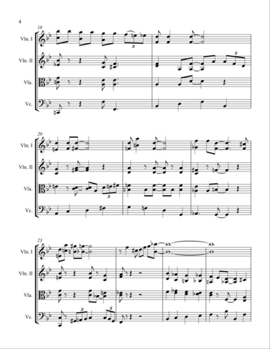 Basin Street Blues Basin Street Blues String Quartet scores gallery preview page 4
