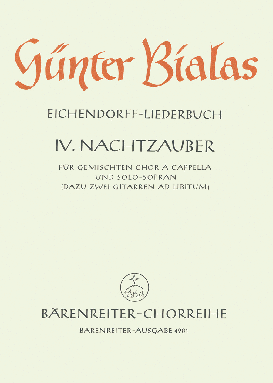 Nachtzauber for Mixed Choir und Solo-Sopran 4-Part scores gallery preview page 1