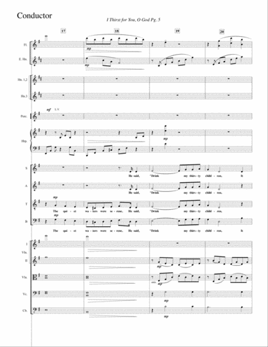 I Thirst for You, O God--Full Score Small Ensemble scores gallery preview page 6