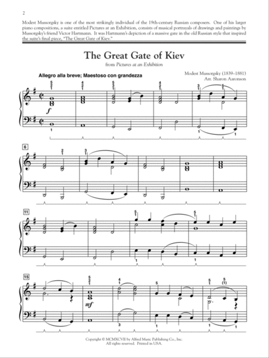 The Great Gate of Kiev Small Ensemble scores gallery preview page 4