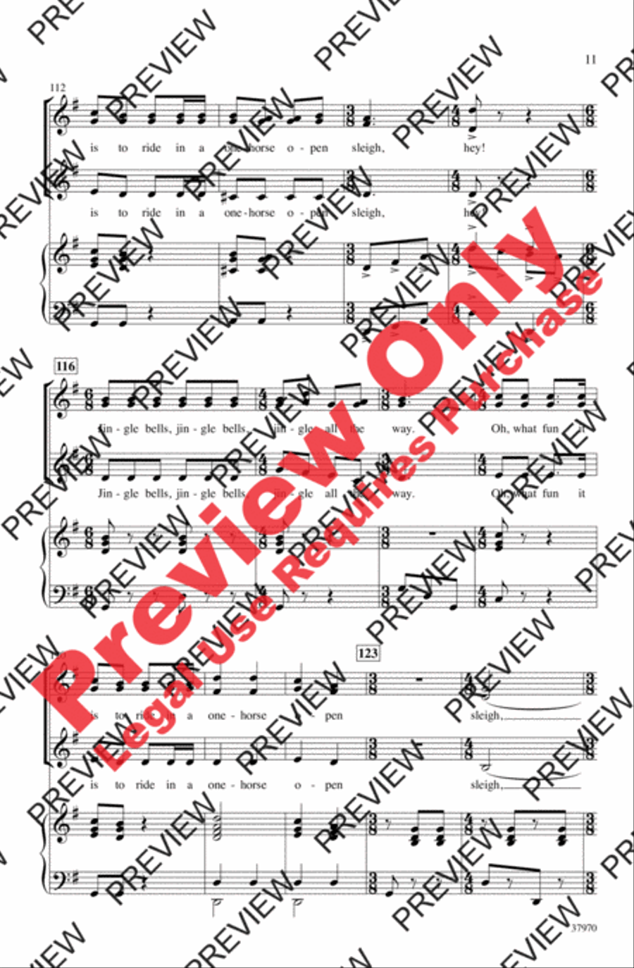 Jingle Bells (Sort Of) Women's Choir scores gallery preview page 11