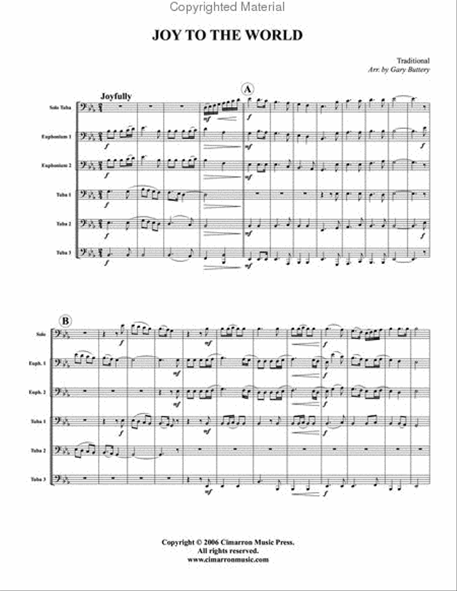 Joy to the World Large Ensemble scores gallery preview page 2