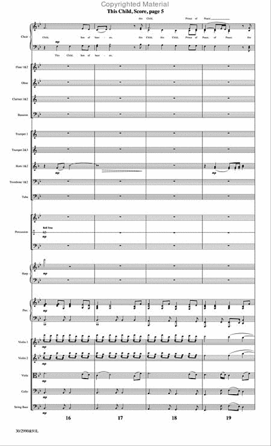 This Child - Orchestral Score and Parts Choir scores gallery preview page 6