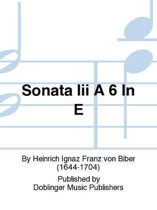 Book cover for Sonata III a 6 in e