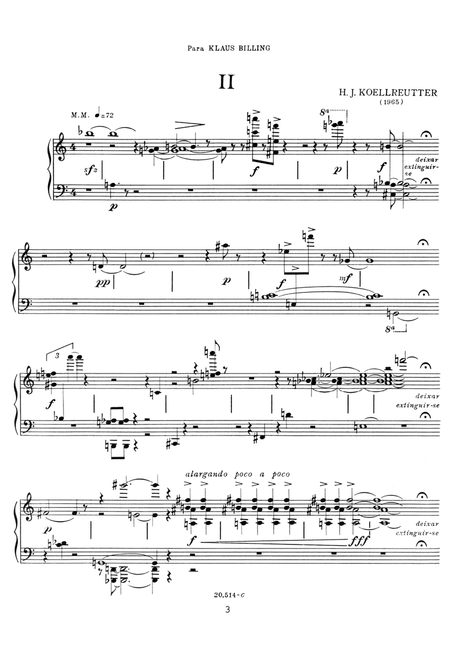 Três peças para piano n.1 Piano Solo scores gallery preview page 3