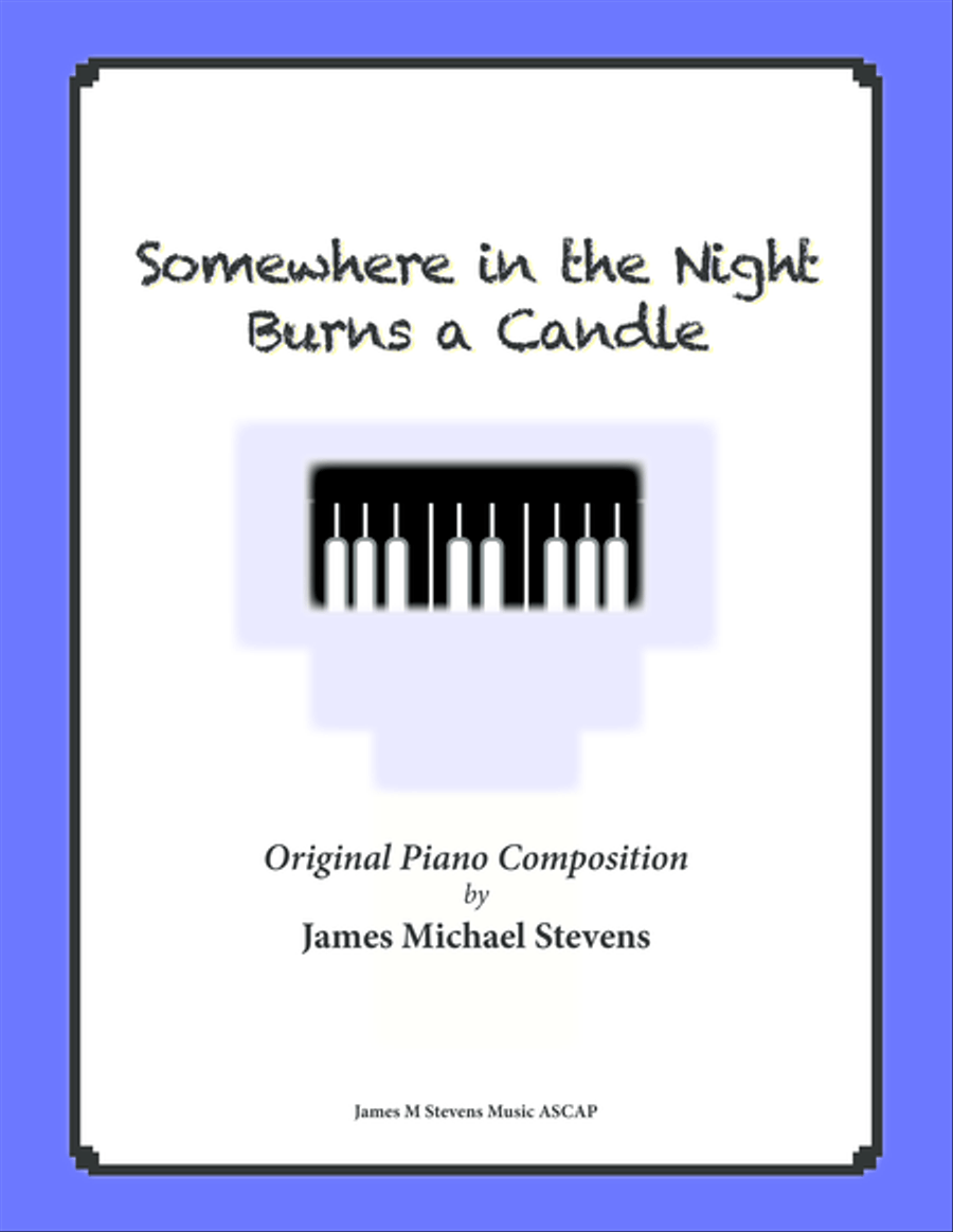 Somewhere in the Night Burns a Candle Piano Solo scores gallery preview page 1