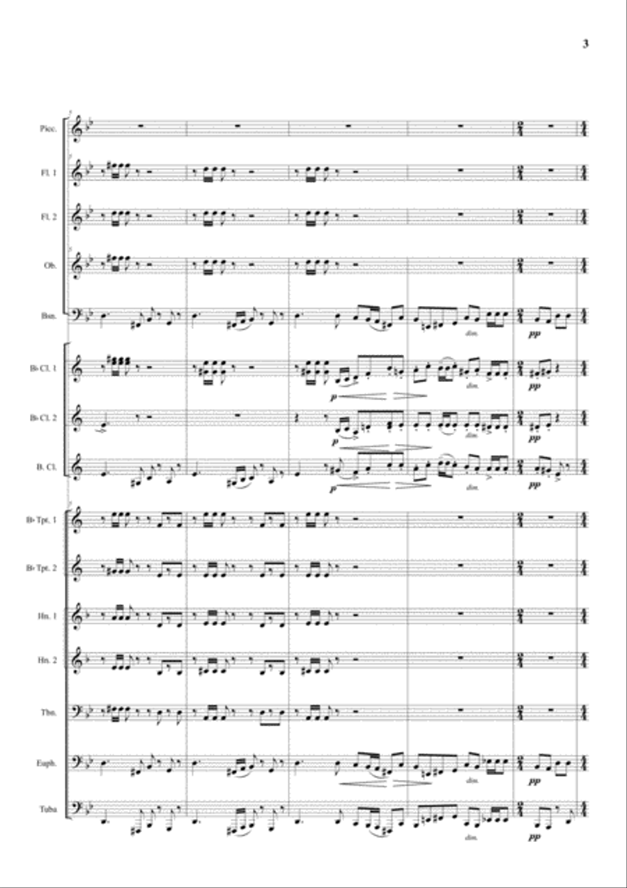 Rachmaninov: Prelude In G Minor, Op.23, No.5 Concert Band scores gallery preview page 3