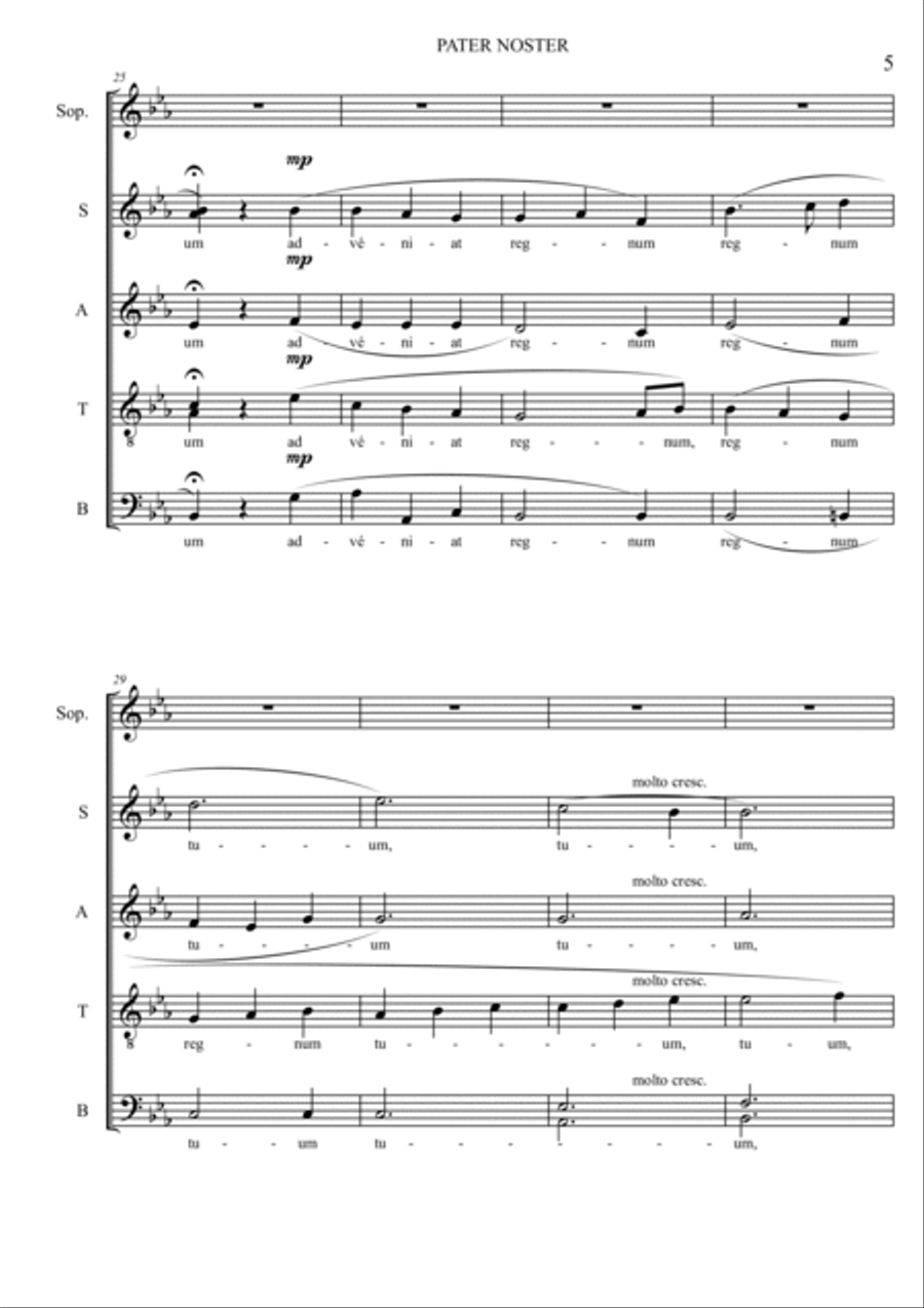PATER NOSTER PATER NOSTER 4-Part scores gallery preview page 5
